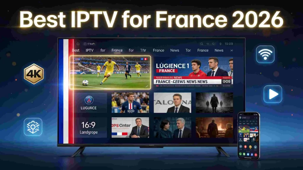 Best IPTV for France 2026 - Stream French TV, Canal+, beIN Sports and 4K channels on any device