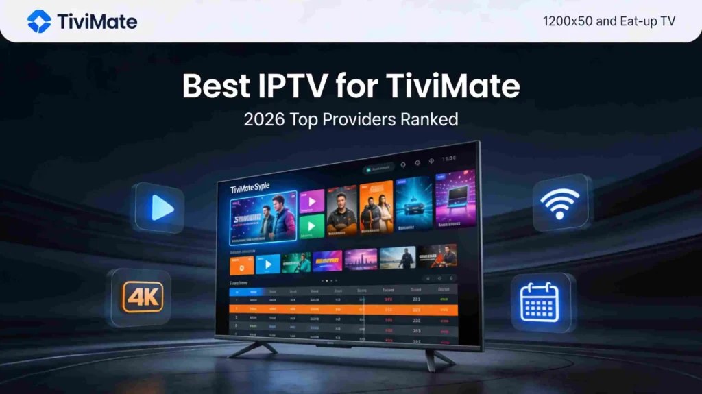 Best IPTV for TiviMate 2026 — Top Providers with Full EPG, 4K Streams and Catch-Up TV Ranked