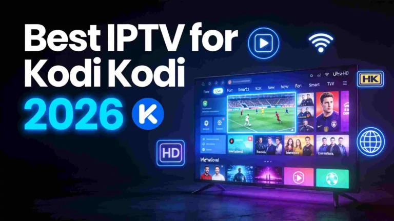 Best IPTV for Kodi 2026 - live TV streaming channels on a smart TV with HD and 4K quality
