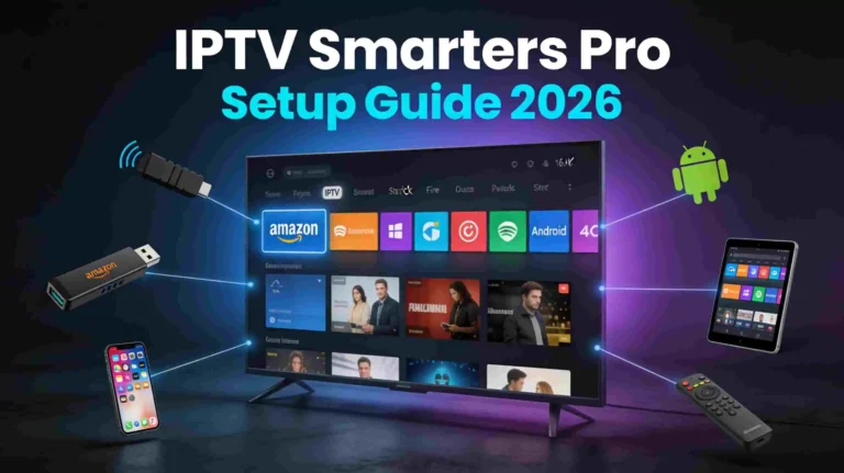 IPTV Smarters Pro setup guide 2026 — step-by-step tutorial on Firestick, Android, iOS and Smart TV