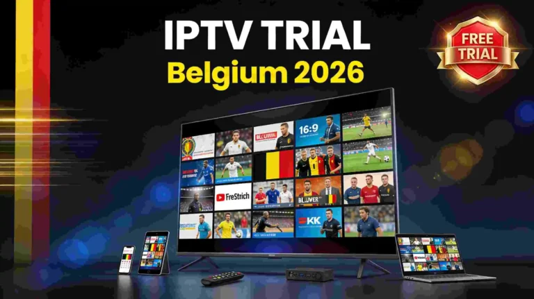 IPTV Trial Belgium 2026 - Free trial with HD channels on smart TV, Firestick, and mobile devices