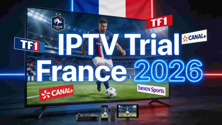 IPTV Trial France 2026 - Watch TF1, Canal + and be IN Sports on Smart TV, Firestick and mobile devices